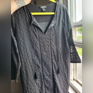LUCKY BRAND - Black Eyelit Dress
